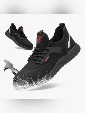 Steel Toe Work Shoes Waterproof Safety Sneakers Lightweight Puncture Proof